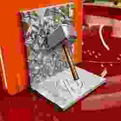 ⚒️⚡️📚 "Only the Worthy Can Hold the Books!" – A stunning Thor’s Hammer (Mjölnir) BookEnd ⚒️✨.