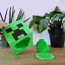 Minecraft Creeper Pot - FREE DOWNLOAD