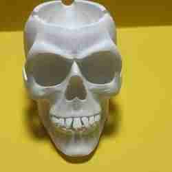 Halloween skull candy bowl