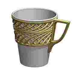 Cup holder (height 77mm) Rome Antique style imitation forged gold - Design Clickeken