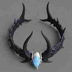 Celestial Gem Crown - Gothic Fantasy Headband Sculpture