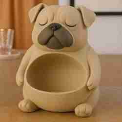 Cute Pug Dog Organizer – Jewelry, Keys & Desk Storage | STL 3D Print Model