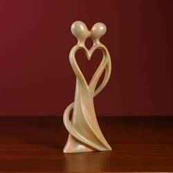 Abstract Couple Heart Sculpture STL – Multicolor Romantic Figurine for 3D Printing