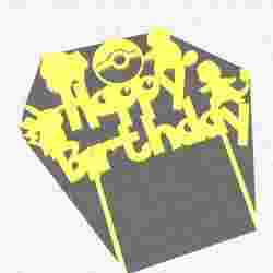 POKEMON HAPPY BIRTHDAY CAKE TOPPER