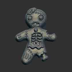 halloween cookie zombie cnc model