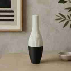 Balance Vase – Modern Japandi Black & White Vase