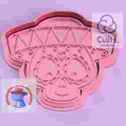 Day of the Dead Female Skull Cookie Cutter (Calavera del dia de los muertos)