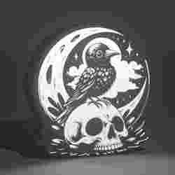 Raven lightbox / raven light box