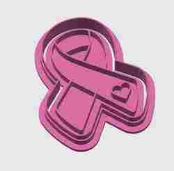 COOKIE CUTTER PINK OCTOBER RIBBON + EMBOSSER
