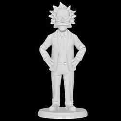 Rick Sanchez in Suit and Skull Mask