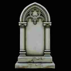 Ornate Gothic Tombstone