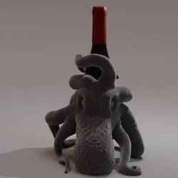 Octopus wine bottle holder