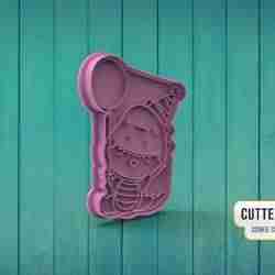 Dinosaur Costume Baby Cookie Cutter M2