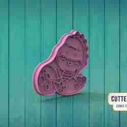 Dinosaur Costume Baby Cookie Cutter M3