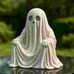 Creepy Ghost 3D Printed Figurine STL – Spooky Halloween Spirit Model for Desk Decor, Toys & Collectibles