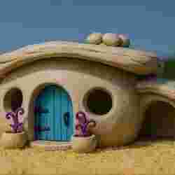 The Flintstones Style Pet House