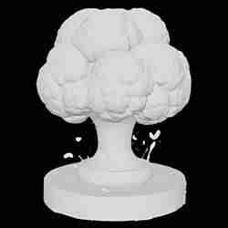 Mushroom Cloud Explosion Diorama