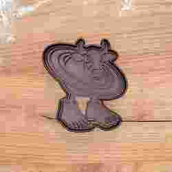 La vacca satturno cookie cutter from Brainrot Italian