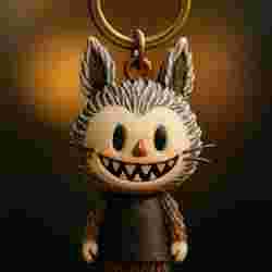 Labubu-Inspired Keychain STL – Mischievous Creature Charm for 3D Printing