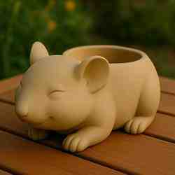 Mouse Planter – Cute 3D Printed Flower Pot for Home & Desk Decor