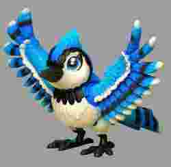 Blue Bird Cartoon - 3D Printable Model