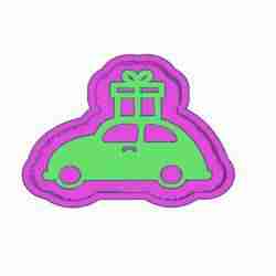 Vintage Christmas Car with Gift STL File | Festive Mold Master for Resin | Clay | Jesmonite | Silicone Mold Making | 3D Printing | Holiday Ornament