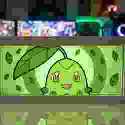 Pokemon Chikorita Lightbox Led Lamp