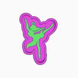 Dancing Girl Ornament STL File | Elegant Ballerina Silhouette | Resin | Silicone Mold Making | 3D Printing | Clay | Jesmonite | Decorative Gift