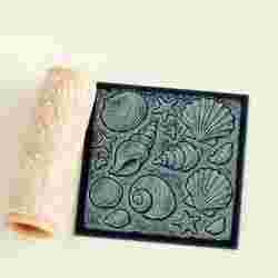 Fossil Seashells Texture Roller STL File – Prehistoric Shell Roller for Clay, Pottery, Fondant and Crafts