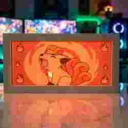 Pokemon Vulpix  Lightbox Led Lamp
