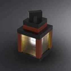 Lamp in Minecraft style
