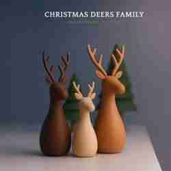 Christmas Deer Family