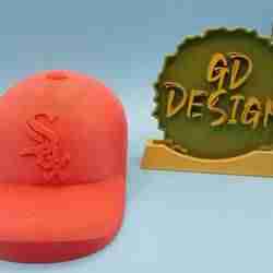 Baseball Cap White Sox stash Box Weed, Jewelry And Coins