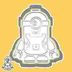 Minions / Despicable Me cookie cutters - Minion Robot (Robo Stuart) (style 23)