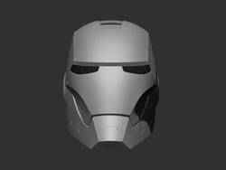 Demir Adam Giyilebilir Kask 3D baskı modeli