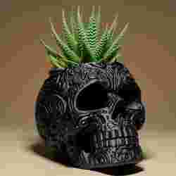 Skull Shaper Pot/Planter Cover