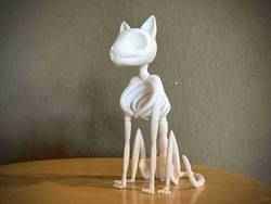Stilize Kedi İskeleti