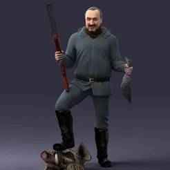 000267 Hunter with Rifle and Trophy 0527