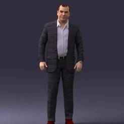 000281 Businessman in Checked Suit 0730
