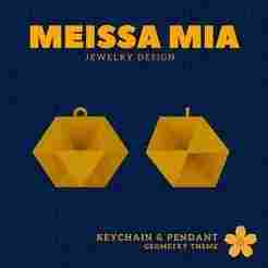 03. Octahemioctahedron - Mini Polyhedral Magic – 3D Print File for Keychain & Pendant - Versi-Regular Polyhedra Keychain - Versi-Regular Polyhedra Pendant - Sacred Geometry Fashion Statement - Polyhedra Math Art