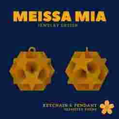 06. Small Dodecahemicosahedron - Mini Polyhedral Magic – 3D Print File for Keychain & Pendant - Versi-Regular Polyhedra Keychain - Versi-Regular Polyhedra Pendant - Sacred Geometry Fashion Statement - Polyhedra Math Art