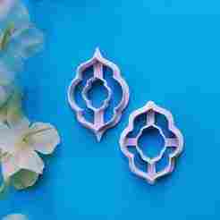 1 pcs earrings v7 clay cutter