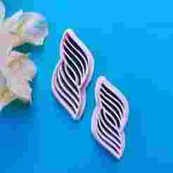 1 pcs earrings v8 clay cutter