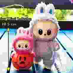 10,5cm Mini Pumpkin Mickey holder Labubu