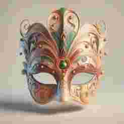 1576 Venetian Carnival Mask Color 3D Model, magic, dragon, serpent, mask, gnome, gorgon, venetian carnival, wild, fox, monster, cat, fair, witch, werewolf, horror, beast, snake, troll, skeleton dance