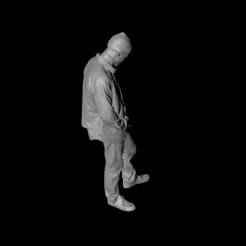 1/64 3D digital model of a boy looking down