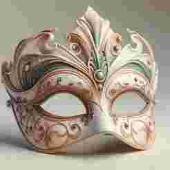 2065 Venetian Carnival Mask Color 3D Model, magic, dragon, serpent, mask, gnome, gorgon, venetian carnival, wild, fox, monster, cat, fair, witch, werewolf, horror, beast, snake, troll, skeleton dance