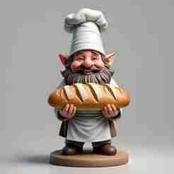 2291 Fairy Tale Gnome - Color Full-Body Figurine on Base, magic, dragon, serpent, wood, gnome, gorgon, warrior, wild, fox, monster, cat, fair, witch, werewolf, horror, beast, snake, troll, skeleton dance