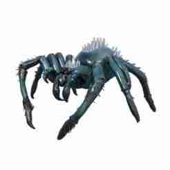 2390 Mutant Spider - Color 3D Model, Halloween, magic, spider, mask, gnome, gorgon, wild, bat, monster, mutant, fair, witch, werewolf, horror, beast, mutant spider, skeleton, skull
