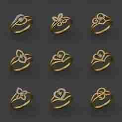 25 💎💍ladies paper casting rings 💫✨all new light weights